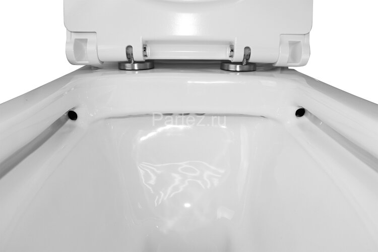 Унитаз-компакт Azario Glory 380х680х812 напольный, безободковый с быстросъемным сиденьем микролифт (