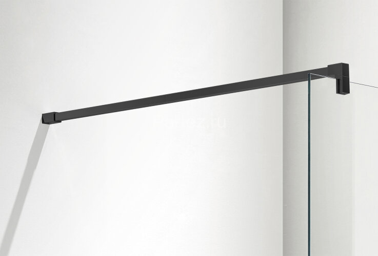 Душевая перегородка Azario CHICAGO Walk-in 900x1950 прозрачное стекло 8 мм, цвет профиля черный (AZ-NAR6310 900 Black)