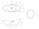 Акриловая ванна ABBER AB9233DB