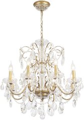 Подвесная люстра Crystal Lux ODELIS SP8 GOLD