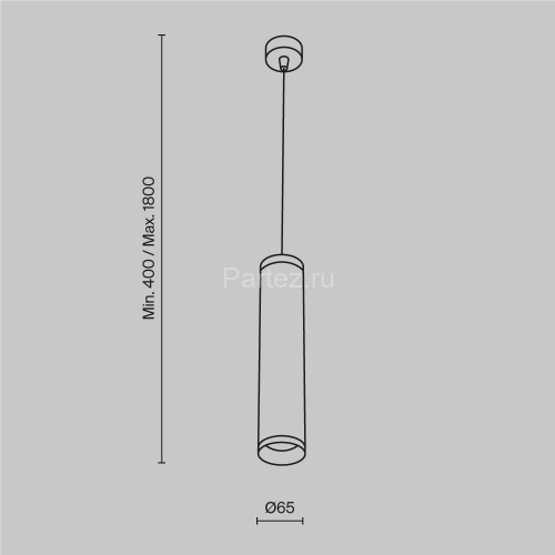 Подвесной светильник Maytoni P038PL-01B