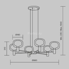 Подвесной светильник Maytoni MOD411PL-06G