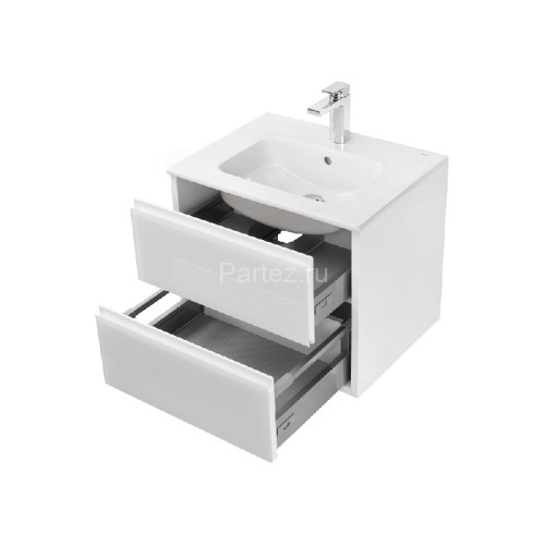 Тумба под раковину AQUATON Римини 60, подвесная, белая (1A226601RN010)