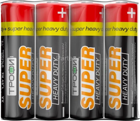 Элемент питания солевой AA/R6-4S (уп.4шт) Трофи C0033715