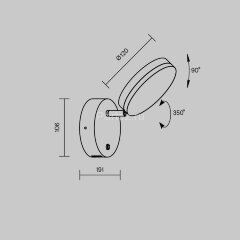 Бра Maytoni MOD070WL-L8W3K