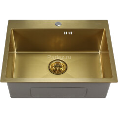 Мойка 6045 MELANA ProfLine 3,0/220 САТИН ЗОЛОТО врезная прямоугольная D6045HG