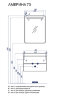 Тумба под раковину AQUATON Америна 70, белая (1A137601AM010)
