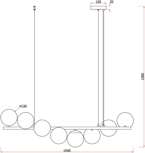 Подвесной светильник Freya FR5199PL-08BS1