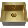 Мойка 5050 MELANA ProfLine 3,0/200 САТИН ЗОЛОТО врезная квадратная D5050HG
