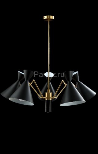 Потолочная люстра Crystal Lux JOVEN SP5 GOLD/BLACK